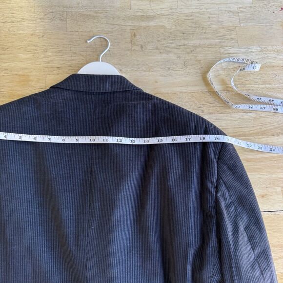 Perry Ellis Sport Coat Blazer Navy Corduroy Suit Jacket Cotton 42 Regular - Picture 12 of 16